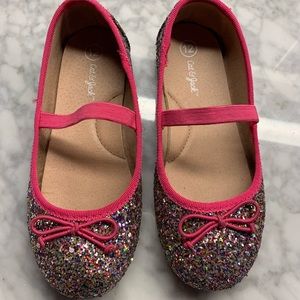 Cat & Jack Sequins Ballerina Flats Girls 12